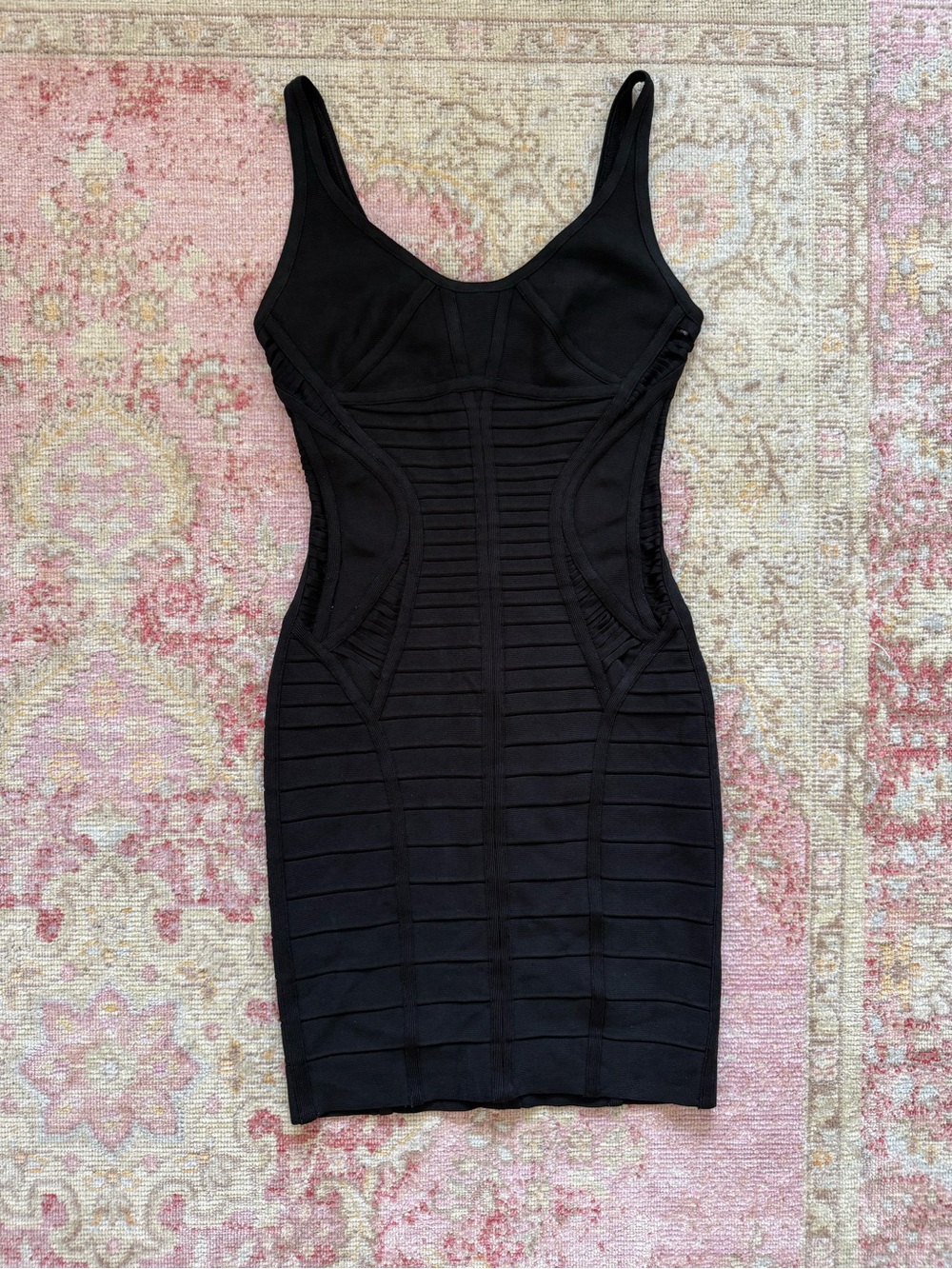 Herve Leger Bandage Tank Mini Dress - Black, Size S